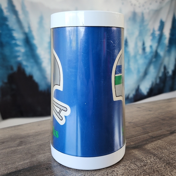 VTG Seattle Seahawks Thermo-Serv Plastic Mug 70s NFL - Picture 5 of 15